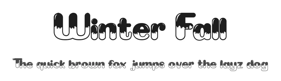 Winter Fall by Indriyanti — Decorative Font