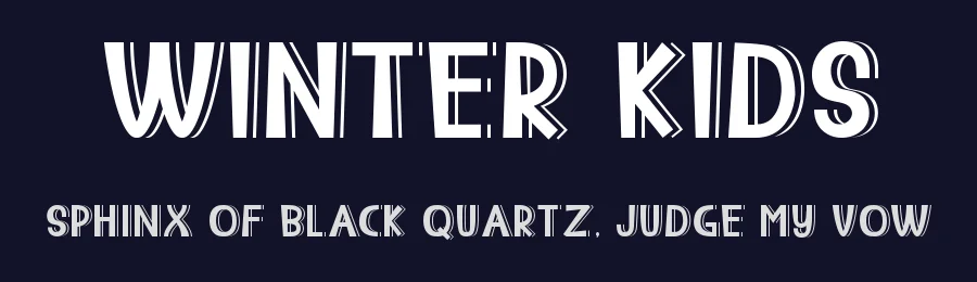 Winter Kids by ToniStudio — Decorative Font — thumbnail 2