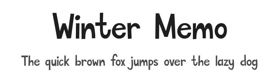 Winter Memo