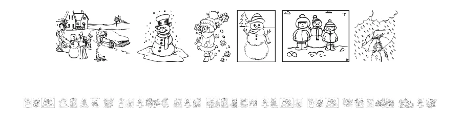 Winter by Ding Bang — Dingbats Font