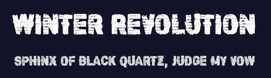 Winter Revolution by Woodcutter — Decorative Font — thumbnail 2