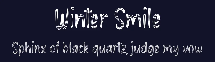 Winter Smile by Scratchones — Decorative Font — thumbnail 2