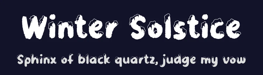Winter Solstice by Alpaprana Studio — Decorative Font — thumbnail 2