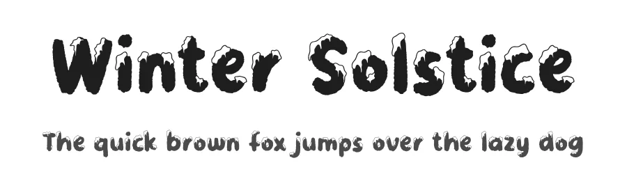 Winter Solstice by Alpaprana Studio — Decorative Font