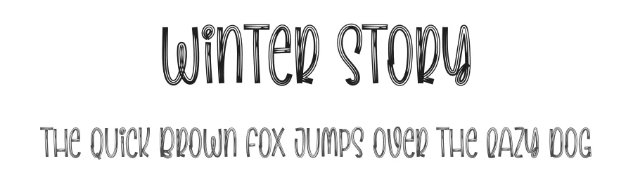 Winter Story by Scratchones — Decorative Font