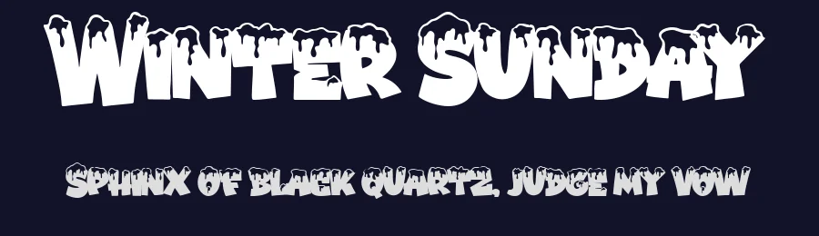 Winter Sunday by Blankids — Decorative Font — thumbnail 2