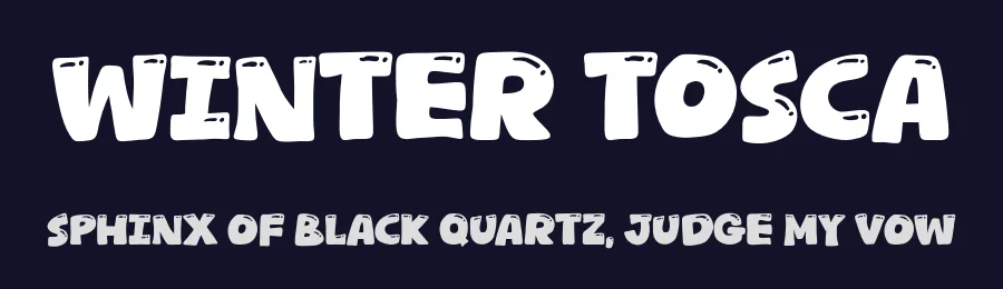 Winter Tosca by Khurasan — Decorative Font — thumbnail 2