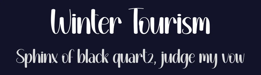 Winter Tourism by Andi Moz — Script Handwritten Font — thumbnail 2