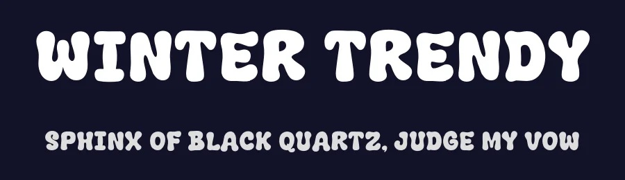 Winter Trendy by Khurasan — Decorative Font — thumbnail 2