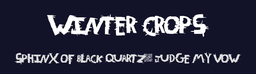 Winter Crops by Xerographer Fonts — Decorative Font — thumbnail 2