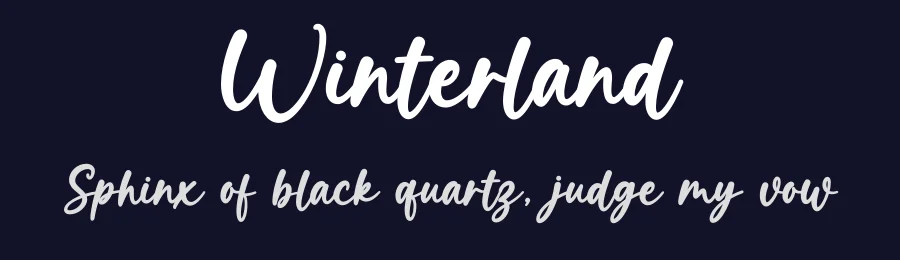 Winterland by Graphix Line Studio — Script Handwritten Font — thumbnail 2
