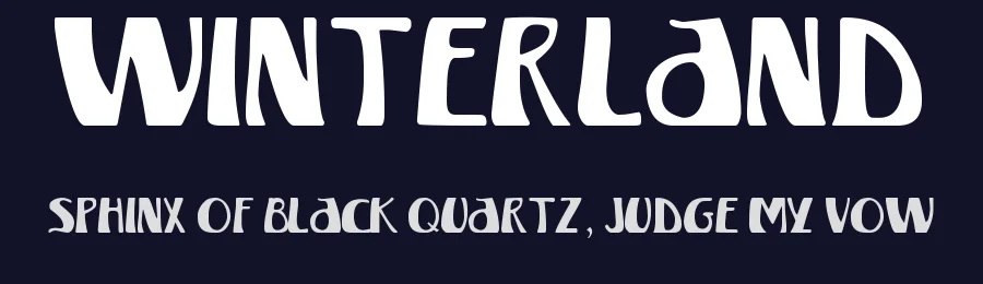 Winterland by Nevan Orr — Decorative Font — thumbnail 2