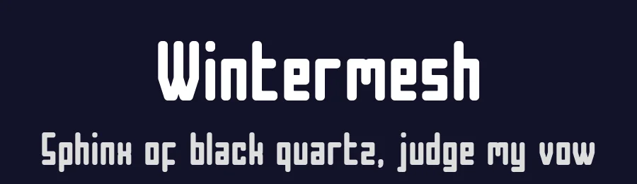 Wintermesh by Shanaya Studio — Sans Serif Font — thumbnail 2