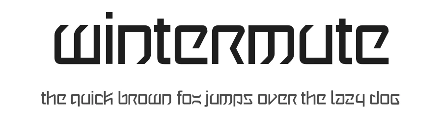 Wintermute by Typodermic Fonts — Display Font