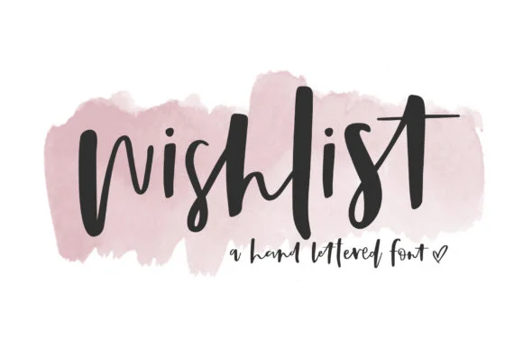 Wish List Font by dansiedesign — Script Handwritten Font