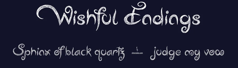 Wishful Endings by JSH creates — Decorative Font — thumbnail 2