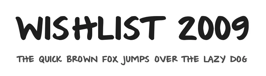 Wishlist 2009