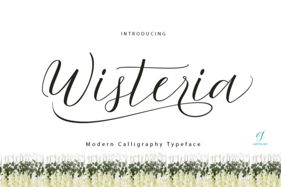 Wisteria Script Font by gatype — Script Handwritten Font
