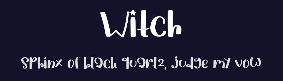 Witch by Luluk Surotul — Decorative Font — thumbnail 2