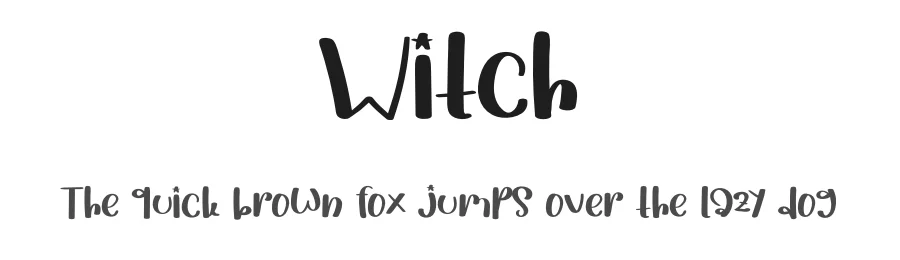 Witch by Luluk Surotul — Decorative Font