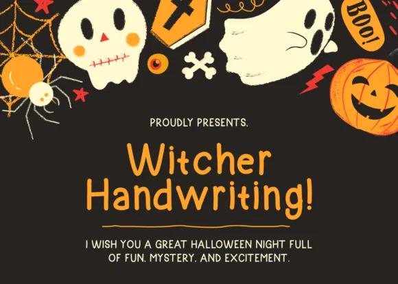 Witcher Handwriting Font by Azis Ihsan β Script Handwritten Font