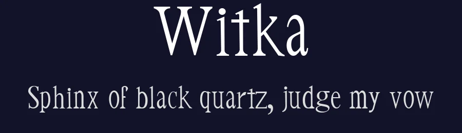 Witka by Karen Wit — Serif Font — thumbnail 2