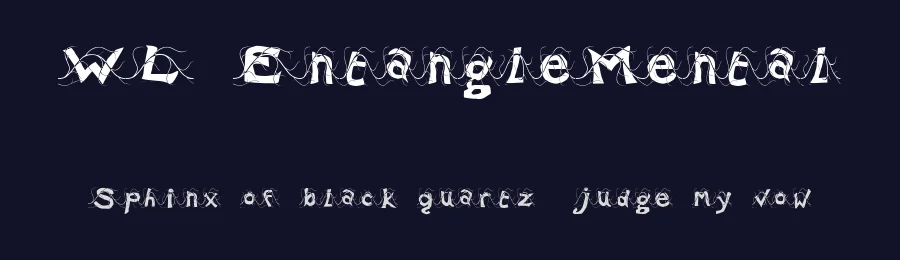 WL EntangleMental by Writ Large — Decorative Font — thumbnail 2