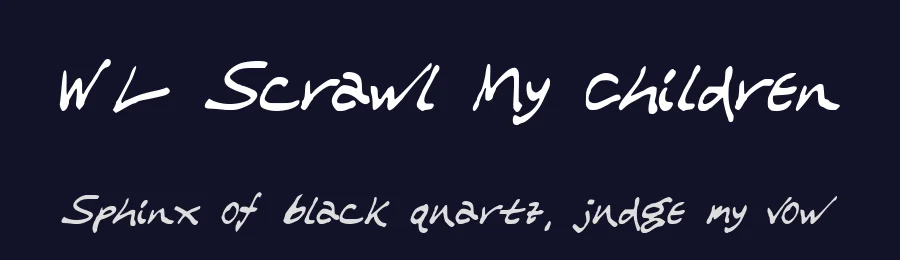 WL Scrawl My Children by Writ Large — Script Handwritten Font — thumbnail 2