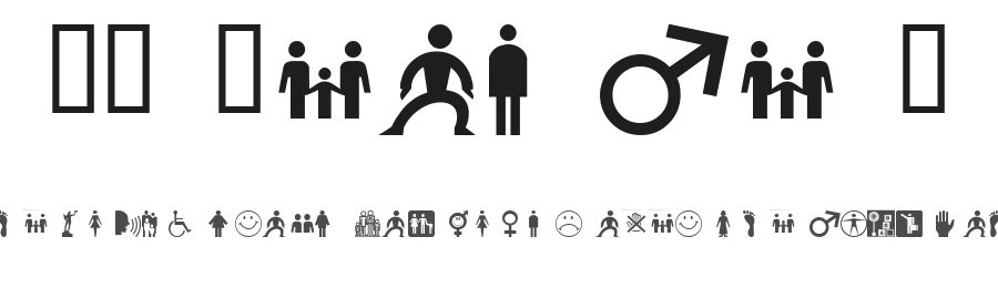 WM People 1 by WillyMac — Dingbats Font
