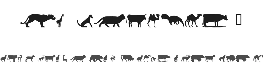 WM Animals 2 by WillyMac — Dingbats Font