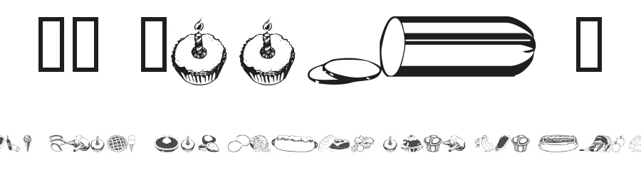 WM Food 2 by WillyMac — Dingbats Font