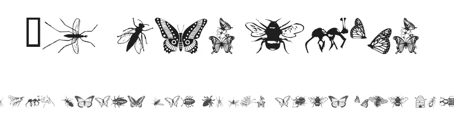 WM Insects by WillyMac β Dingbats Font