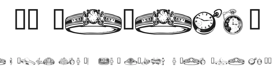 WM Jewelry by WillyMac — Dingbats Font
