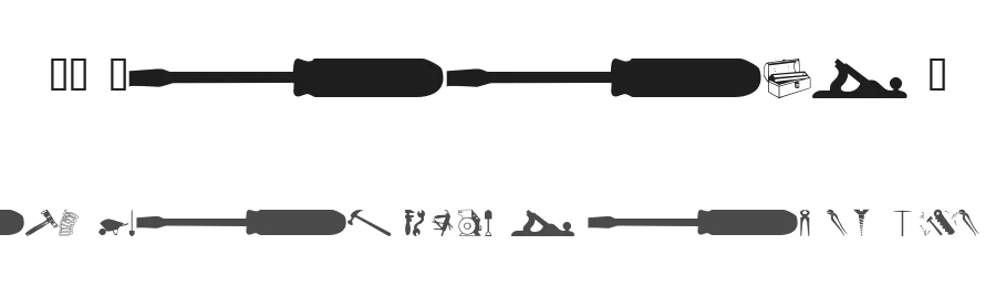 WM Tools 1 by WillyMac — Dingbats Font