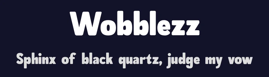 Wobblezz by Storytype Studio — Sans Serif Font — thumbnail 2