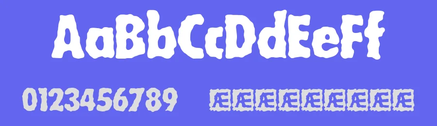 Wobbly BRK by Ænigma — Decorative Font — thumbnail 3