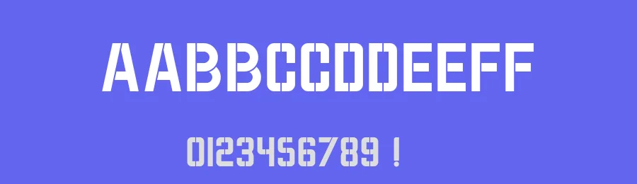 Wok Stencil by qtypography — Decorative Font — thumbnail 3