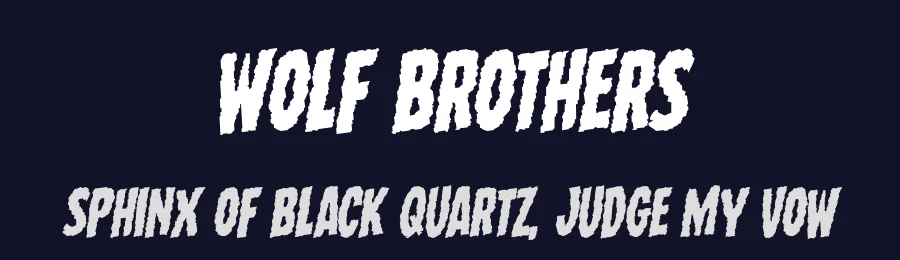 Wolf Brothers by Iconian Fonts — Decorative Font — thumbnail 2