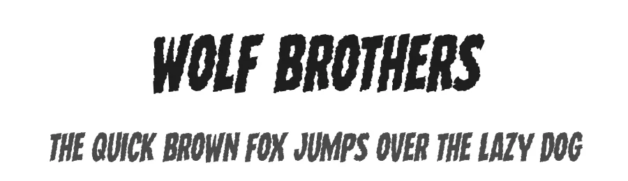 Wolf Brothers by Iconian Fonts — Decorative Font
