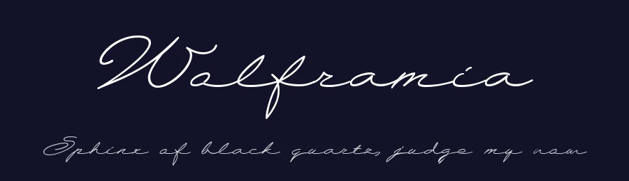 Wolframia by deFharo — Script Handwritten Font — thumbnail 2