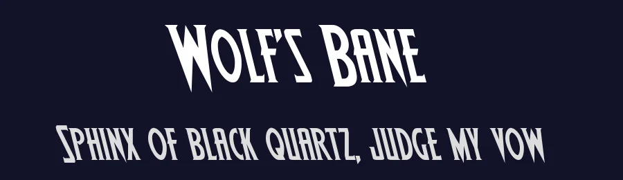 Wolf's Bane by Iconian Fonts — Decorative Font — thumbnail 2