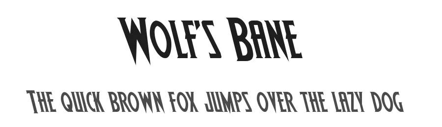 Wolf's Bane by Iconian Fonts — Decorative Font