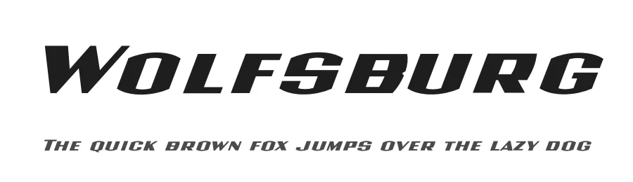 Wolfsburg by Andrew Bertram — Display Font