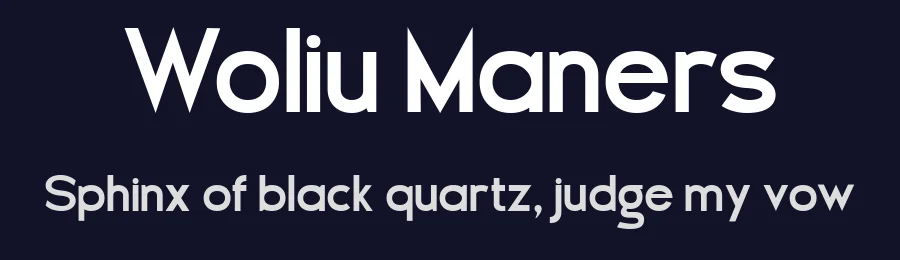 Woliu Maners by madeDeduk — Sans Serif Font — thumbnail 2