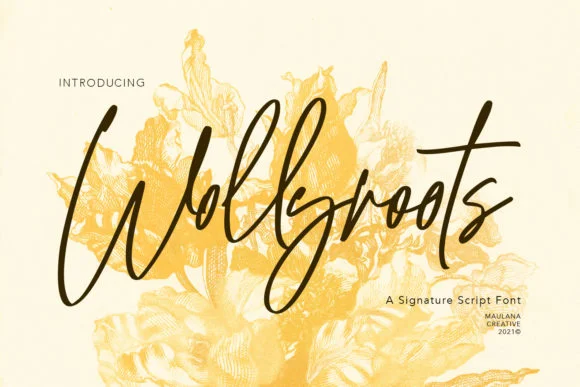 Wollyroots Font by Maulana Creative — Script Handwritten Font