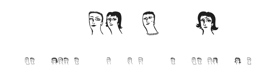 Womanhood by Vladimir Nikolic — Dingbats Font