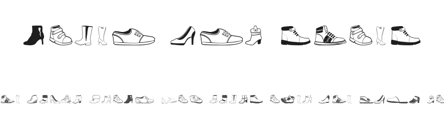 Women And Shoes by dcoxy - Greg Medina — Dingbats Font