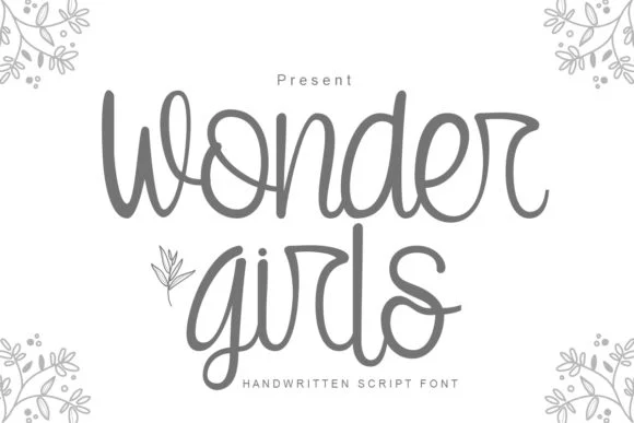 Wonder Girls Font by jehansyah251 — Script Handwritten Font