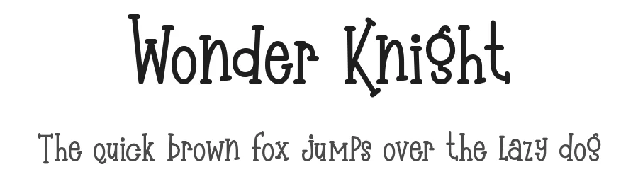 Wonder Knight by Almarkhatype β Decorative Font