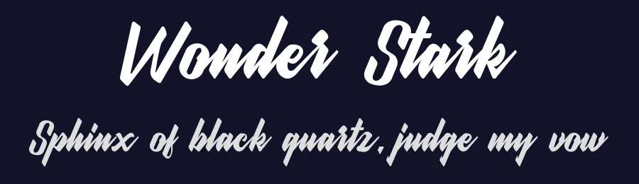 Wonder Stark by Letterhend Studio — Script Handwritten Font — thumbnail 2